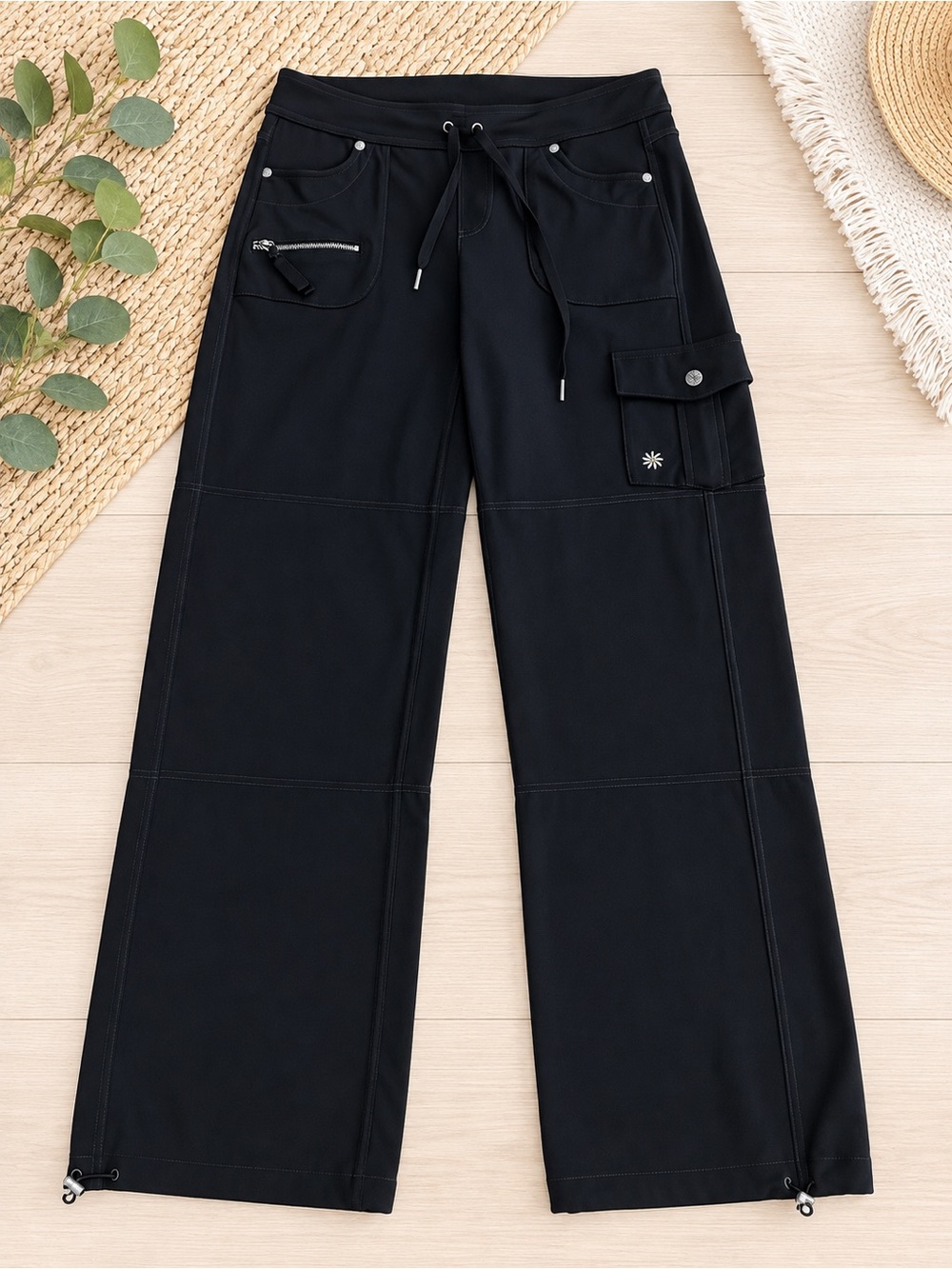 Athleta Bettona Boyfriend Cargo Pants Black Size S